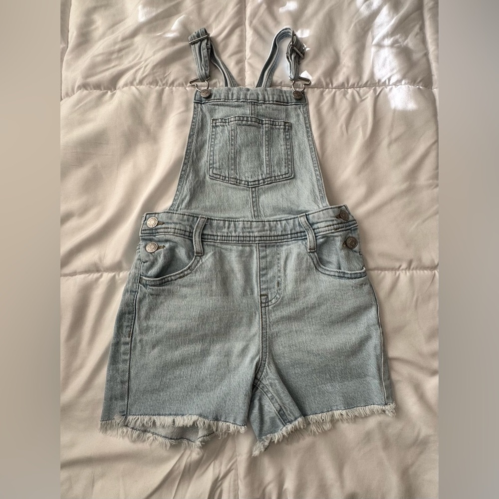 Cat & Jack Girls Light Blue Denim Overalls
